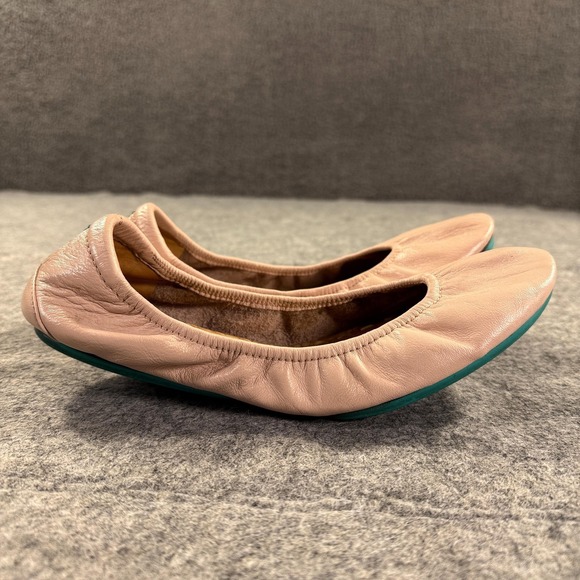 Tieks By Gavrieli Ballet Flats Womens Size 9 Pink Nude Leather Foldable Shoes